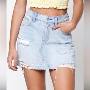 PACSUN denim mini skirt